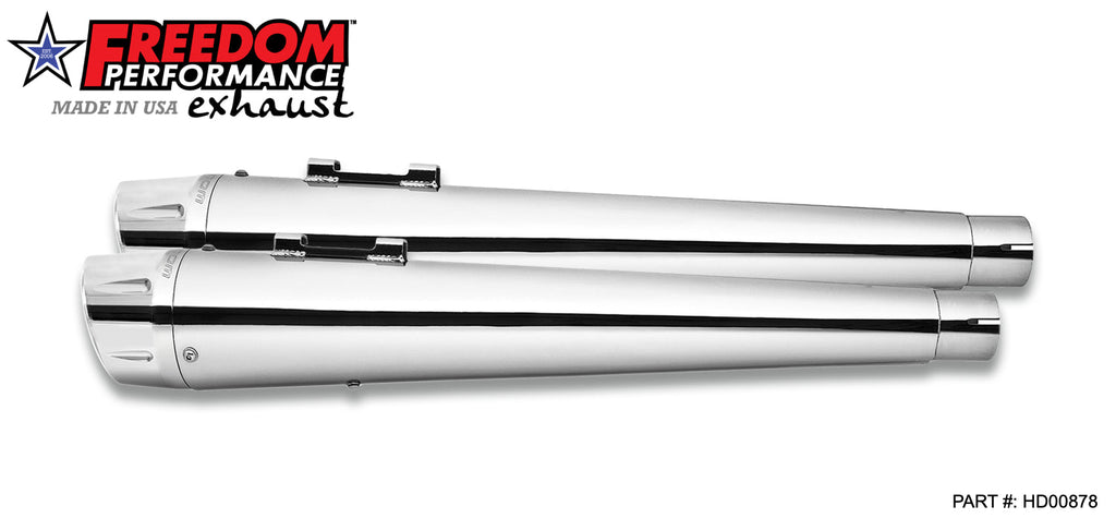 HARLEY TOURING AMERICAN OUTLAW & COMBAT FLUTED 4.5" MEGAPHONE SLIP - ONS (SPECIAL ORDER) - Cuztom Kraft