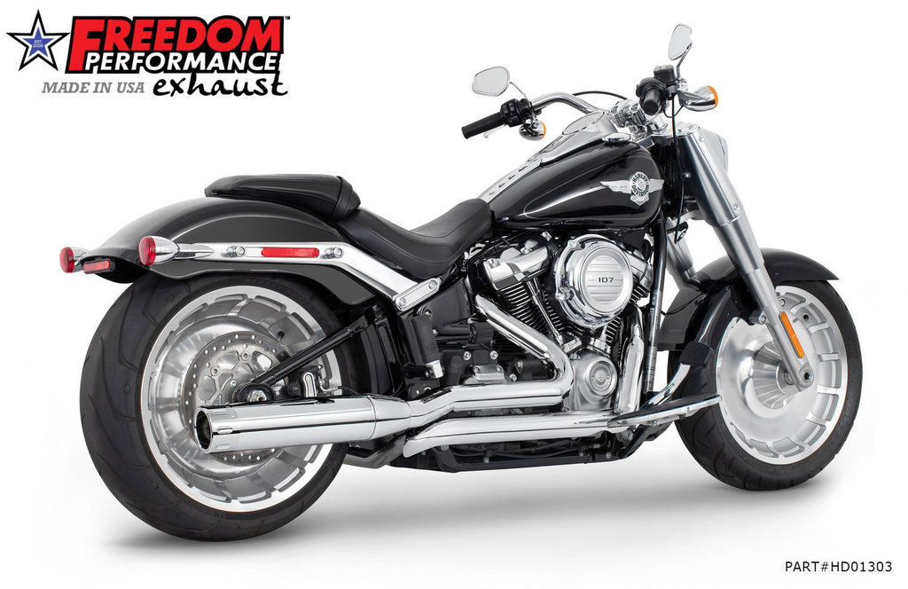 HARLEY SOFTAIL/M8 FAT BOY BREAKOUT ONLY 4” TUCK & UNDER FULL SYSTEM 2018 - PRESENT - Cuztom Kraft