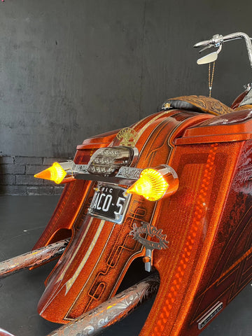 Harley Davidson Signal Lenses Screw-in Style - Full Size Lollypop