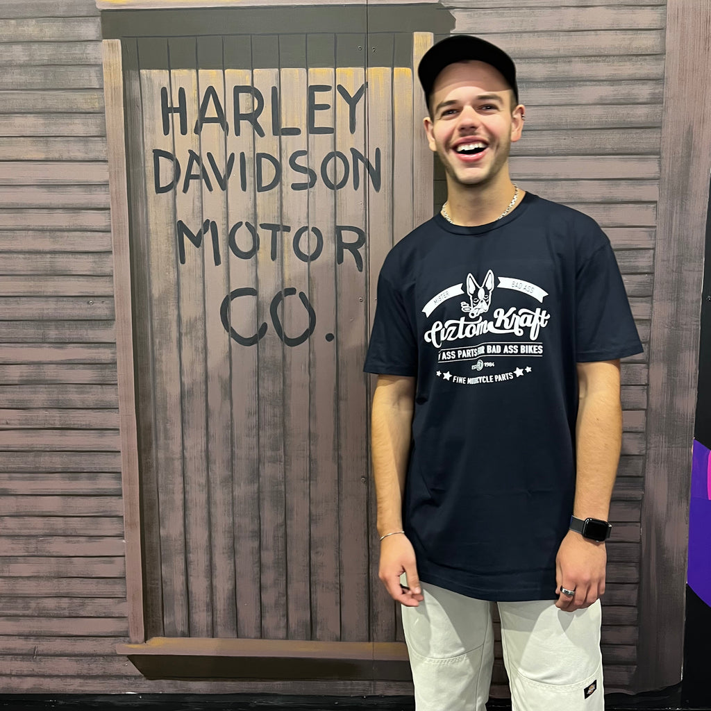 Cuztom Kraft 'Signature' Tee - high quality cotton, available in a range of sizes.