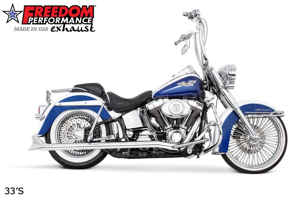 HARLEY SOFTAIL 2.5" CLASSIC SLIP - ONS 1997 - 2017 *FITS FREEDOM HEADERS ONLY* (SPECIAL ORDER) - AUS STOCK - Cuztom Kraft