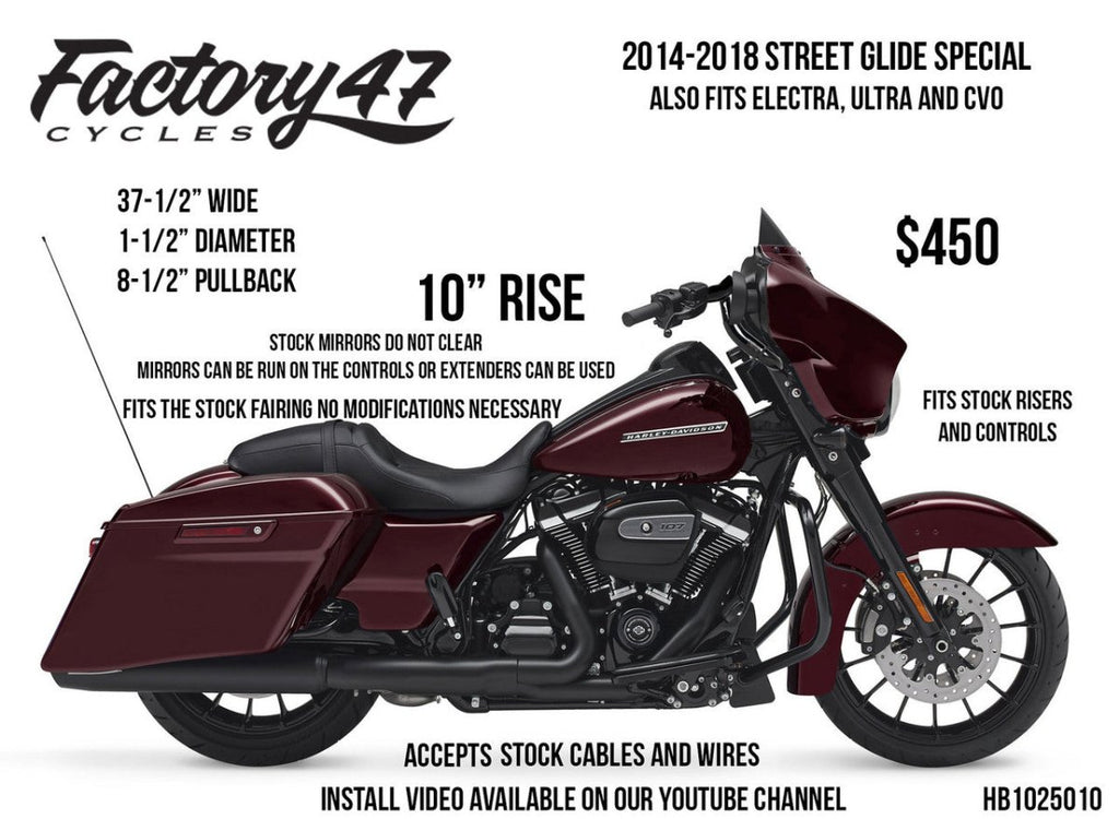 Assault Handlebar 10" Black - Cuztom Kraft