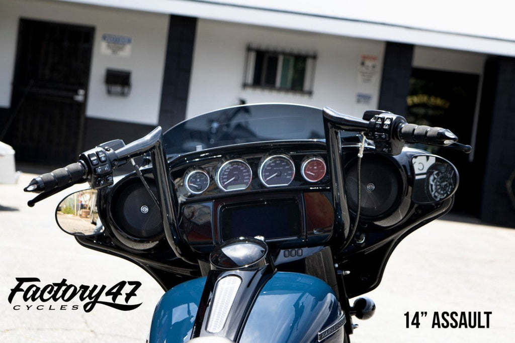 Assault Handlebar 14" Black - Cuztom Kraft