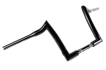 A pair of black Factory 47 Signature Handlebar Black 10" on a white background, emphasizing safety and strength.