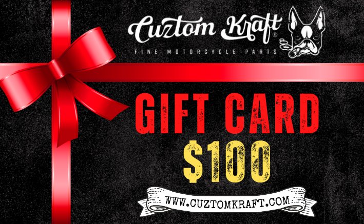 Cuztom Kraft Gift Card - The Perfect Gift for Bikers - Cuztom Kraft