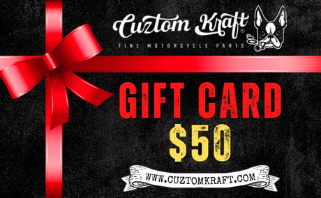 Cuztom Kraft Gift Card - The Perfect Gift for Bikers - Cuztom Kraft