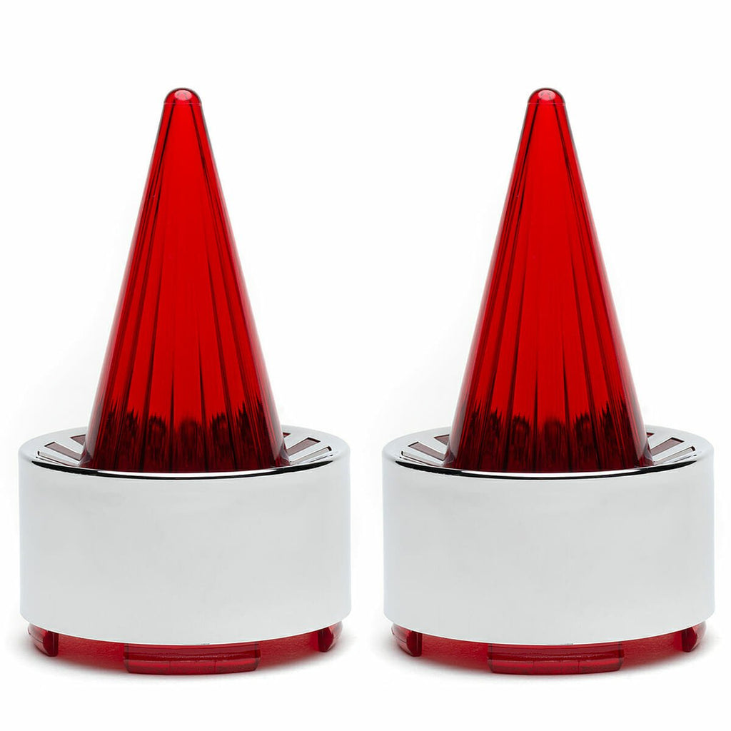 Harley Davidson Clip in Lenses - Rocket / Chrome / Red - Cuztom Kraft