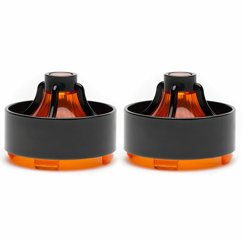 Harley Davidson Clip in Lenses - Turbine / Black / Amber - Cuztom Kraft