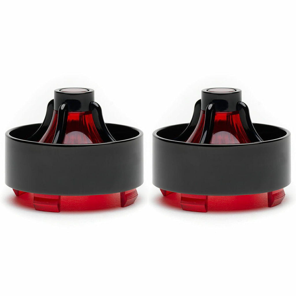 Harley Davidson Clip in Lenses - Turbine / Black / Red - Cuztom Kraft