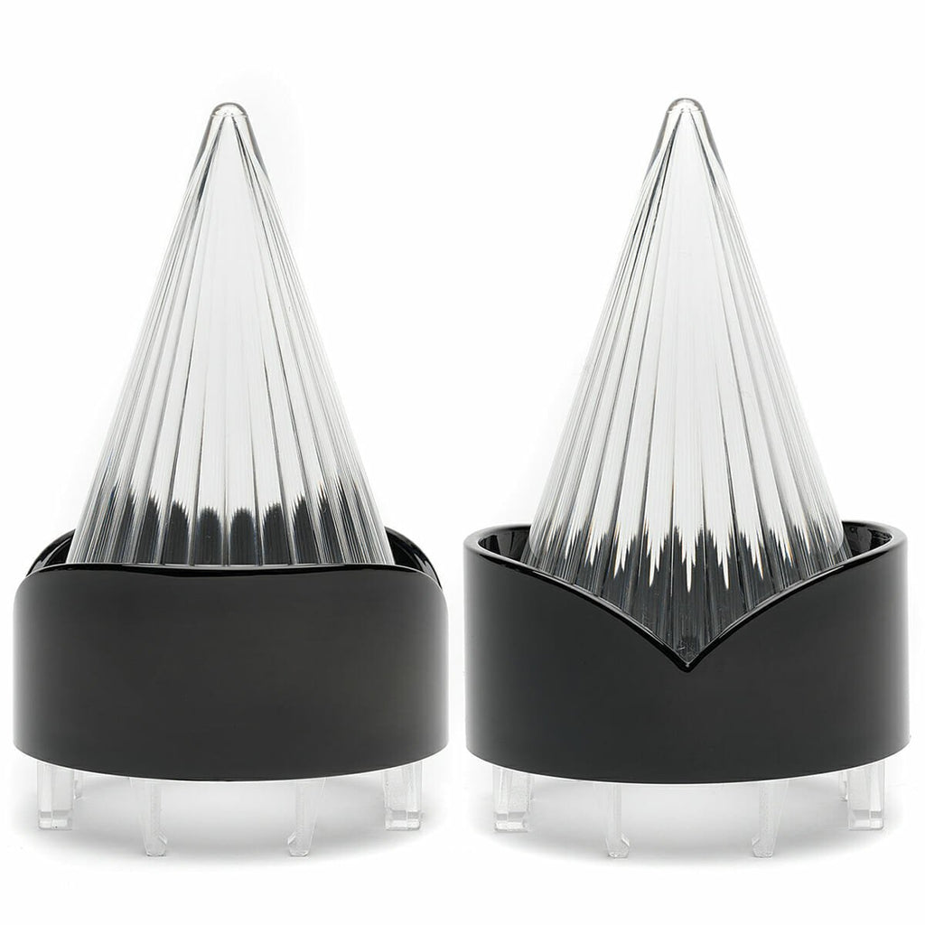 Harley Davidson Screw in Lenses - Big Burner / Black / Clear - Cuztom Kraft