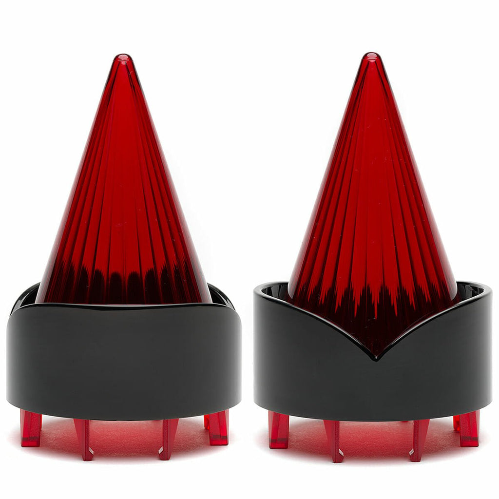 Harley Davidson Screw in Lenses - Big Burner / Black / Red - Cuztom Kraft