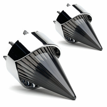 Harley Davidson Lenses Screw-in Style - Big Burner / Chrome