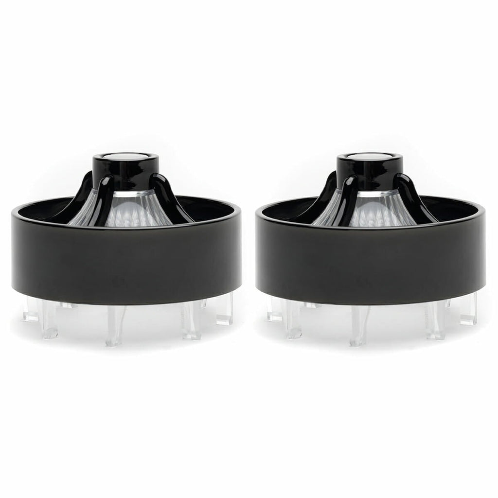 Harley Davidson Screw in Lenses - Big Turbine / Black / Clear - Cuztom Kraft