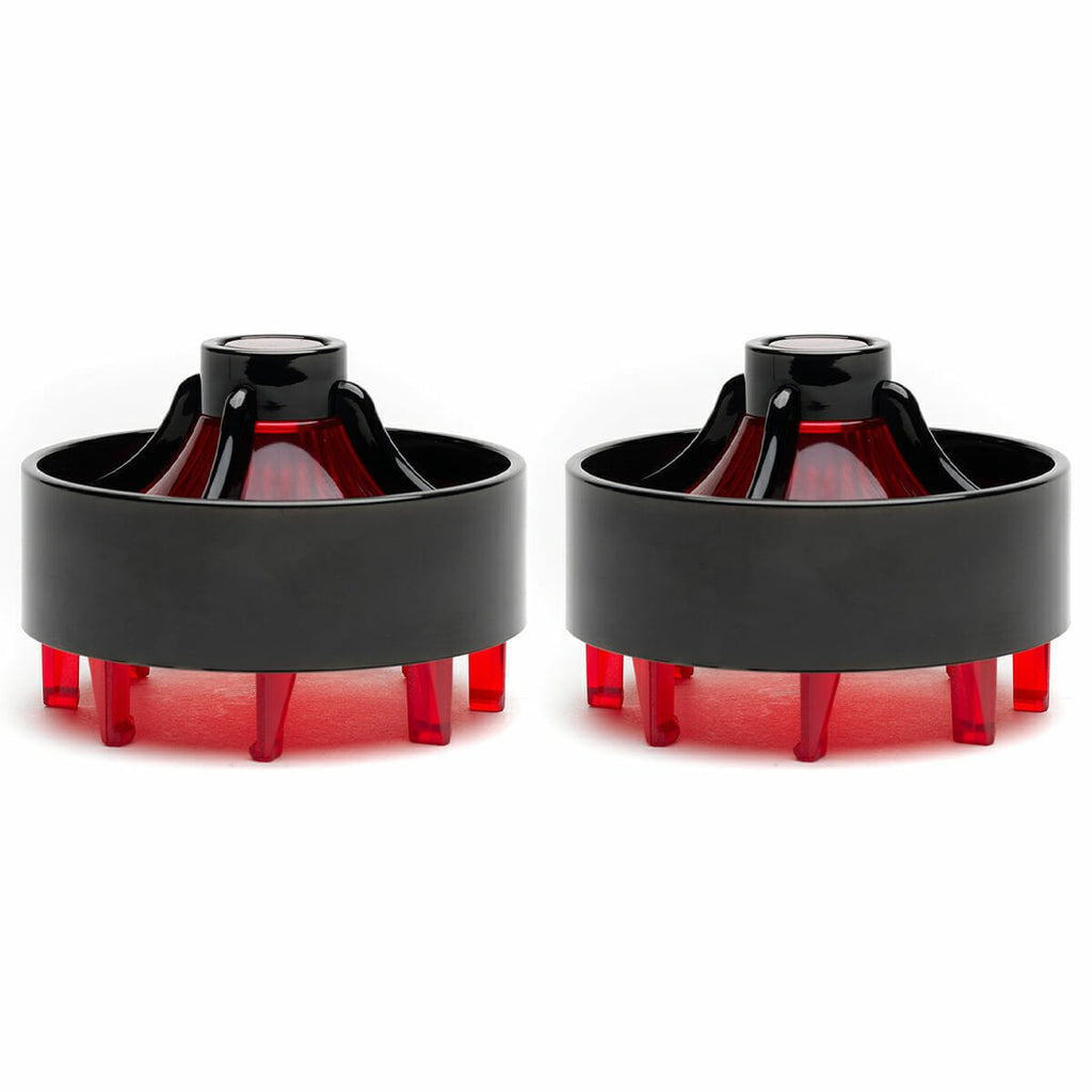 Harley Davidson Screw in Lenses - Big Turbine / Black / Red - Cuztom Kraft