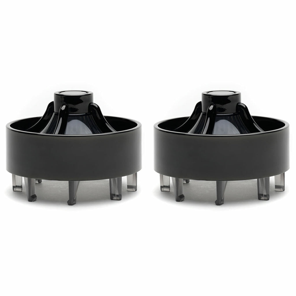 Harley Davidson Screw in Lenses - Big Turbine / Black / Smoked - Cuztom Kraft