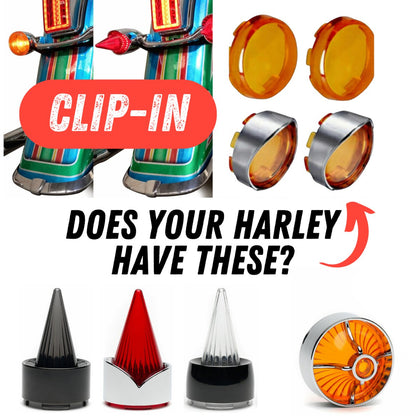 thumbnail image 2 of Harley-Davidson Lenses For LED Bullet Turn Signal Inserts – OEM 67800643 2 of 6