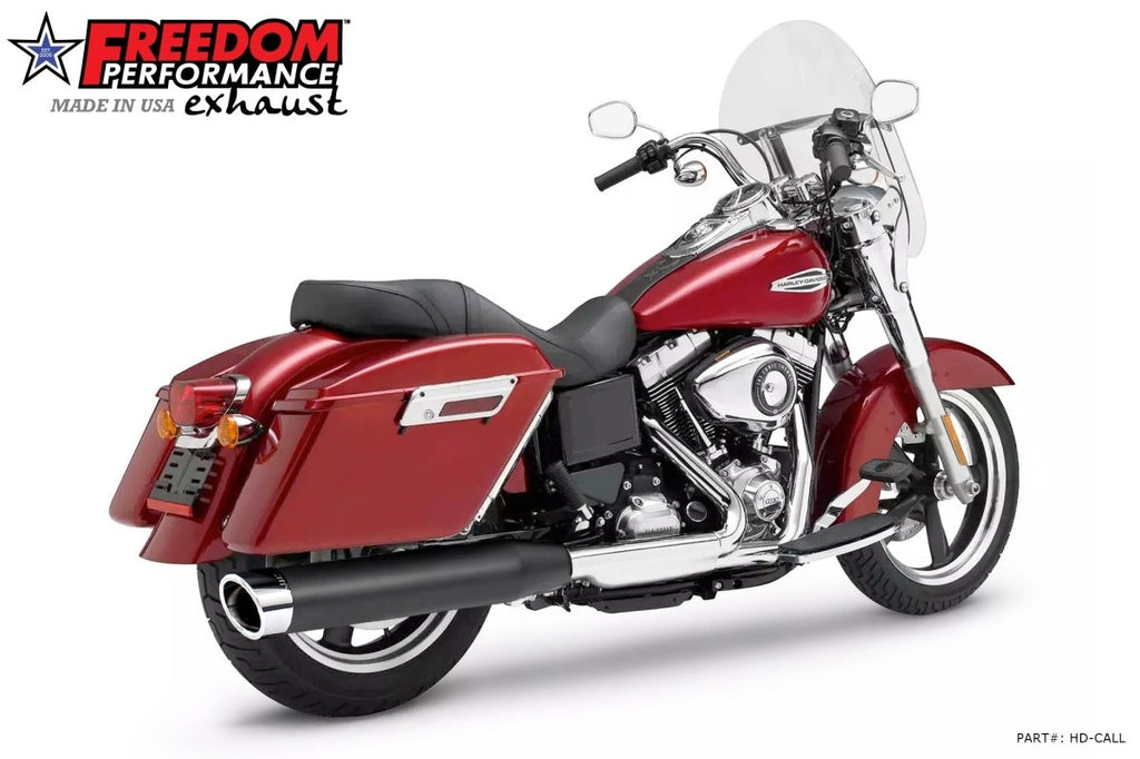 HARLEY DYNA SWITCHBACK / LOWRIDER SINGLE 4" SLIPONS (SPECIAL ORDER) - Cuztom Kraft