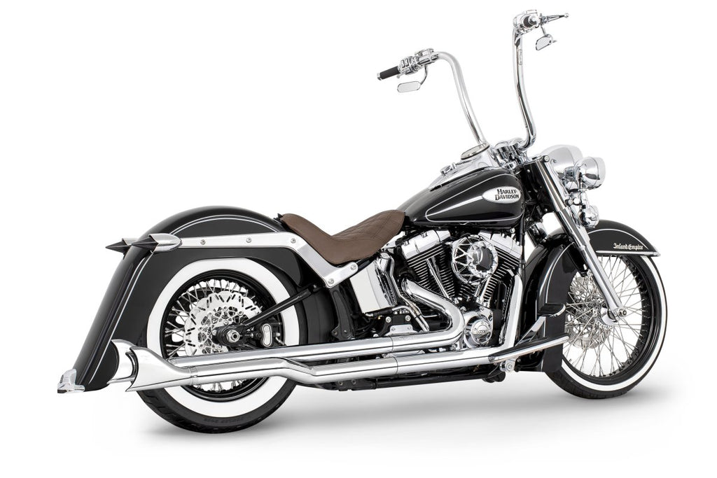 HARLEY SOFTAIL 2.5" RIGHT - SIDE STAGGERED TRUE - DUAL COMPLETE SYSTEM (SPECIAL ORDER) - Cuztom Kraft