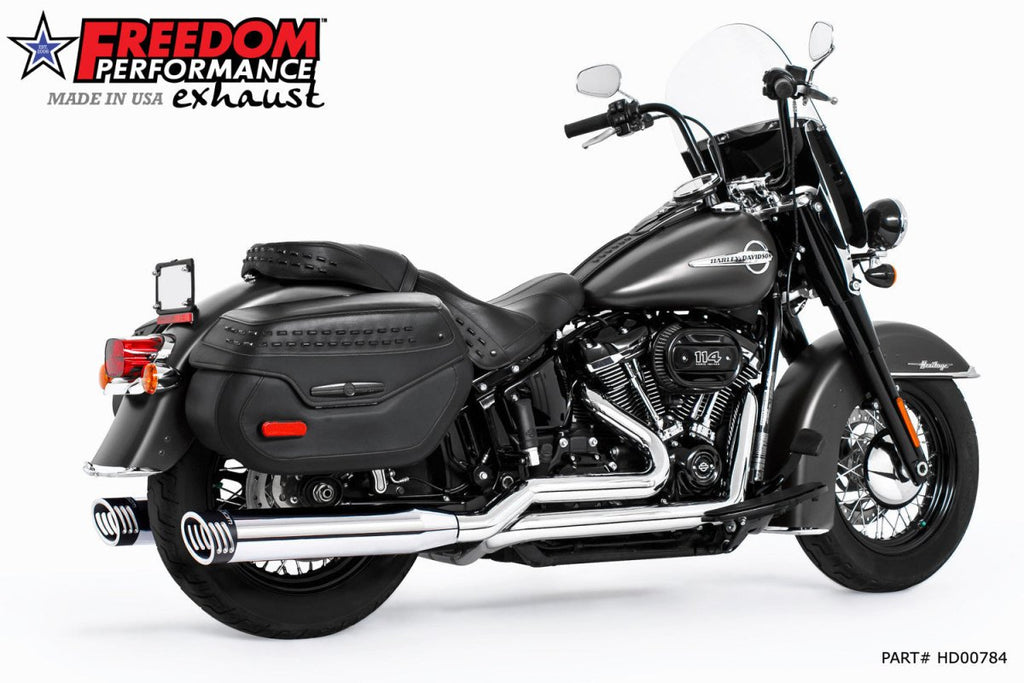 HARLEY SOFTAIL RIGHT - SIDE TUCK & UNDER TRUE - DUAL FULL SYSTEM 2018 - PRESENT - Cuztom Kraft