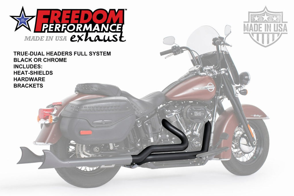 HARLEY SOFTAIL RIGHT SIDE TUCK & UNDER TRUE - DUAL HEADERS ONLY (M8 SOFTAILS ONLY) (SPECIAL ORDER) - Cuztom Kraft