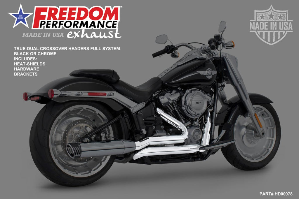 HARLEY SOFTAIL RIGHT SIDE TUCK & UNDER TRUE - DUAL HEADERS ONLY (M8 SOFTAILS ONLY) (SPECIAL ORDER) - Cuztom Kraft