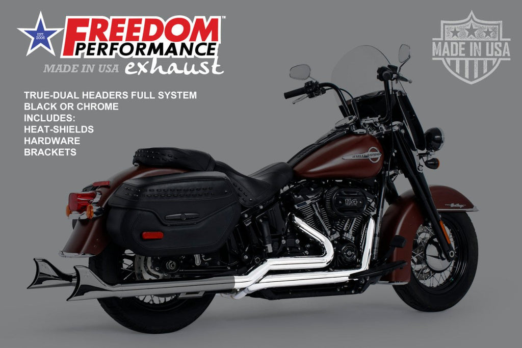 HARLEY SOFTAIL RIGHT SIDE TUCK & UNDER TRUE - DUAL HEADERS ONLY (M8 SOFTAILS ONLY) (SPECIAL ORDER) - Cuztom Kraft