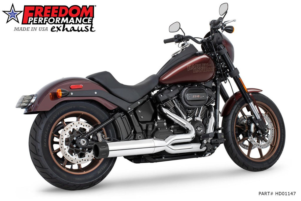 HARLEY SOFTAIL "SLIM - TIRE" 4" UNION 2 - INTO - 1 RIGHT - SIDE ONLY 2018 - PRESENT (SPECIAL ORDER) - Cuztom Kraft