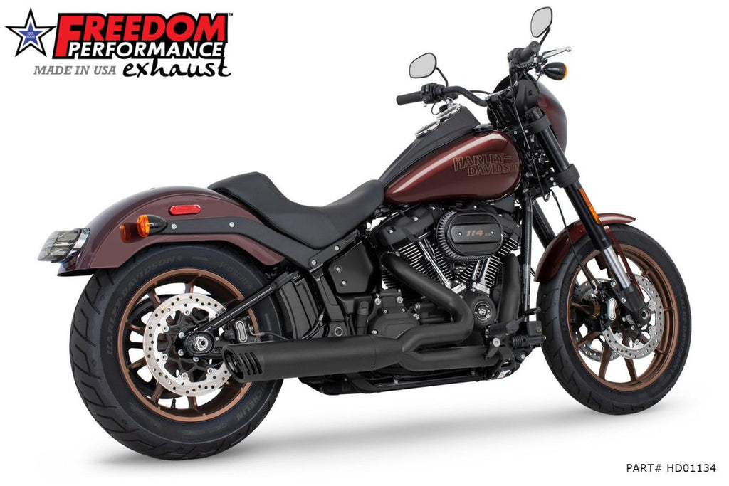 HARLEY SOFTAIL "SLIM - TIRE" 4" UNION 2 - INTO - 1 RIGHT - SIDE ONLY 2018 - PRESENT (SPECIAL ORDER) - Cuztom Kraft