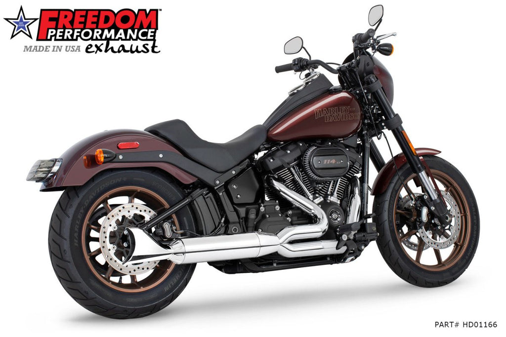 HARLEY SOFTAIL "SLIM - TIRE" 4" UNION 2 - INTO - 1 RIGHT - SIDE ONLY 2018 - PRESENT (SPECIAL ORDER) - Cuztom Kraft