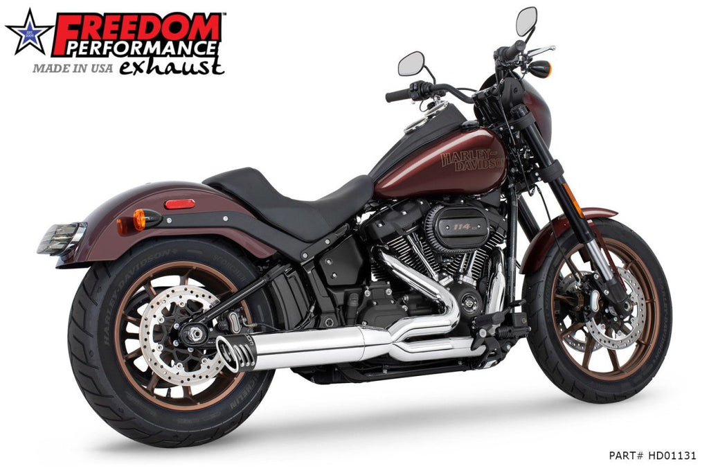 HARLEY SOFTAIL "SLIM - TIRE" 4" UNION 2 - INTO - 1 RIGHT - SIDE ONLY 2018 - PRESENT (SPECIAL ORDER) - Cuztom Kraft