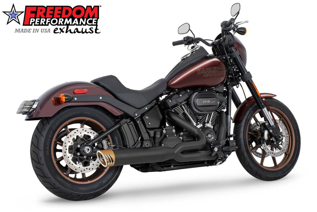HARLEY SOFTAIL "SLIM - TIRE" 4" UNION 2 - INTO - 1 RIGHT - SIDE ONLY 2018 - PRESENT (SPECIAL ORDER) - Cuztom Kraft