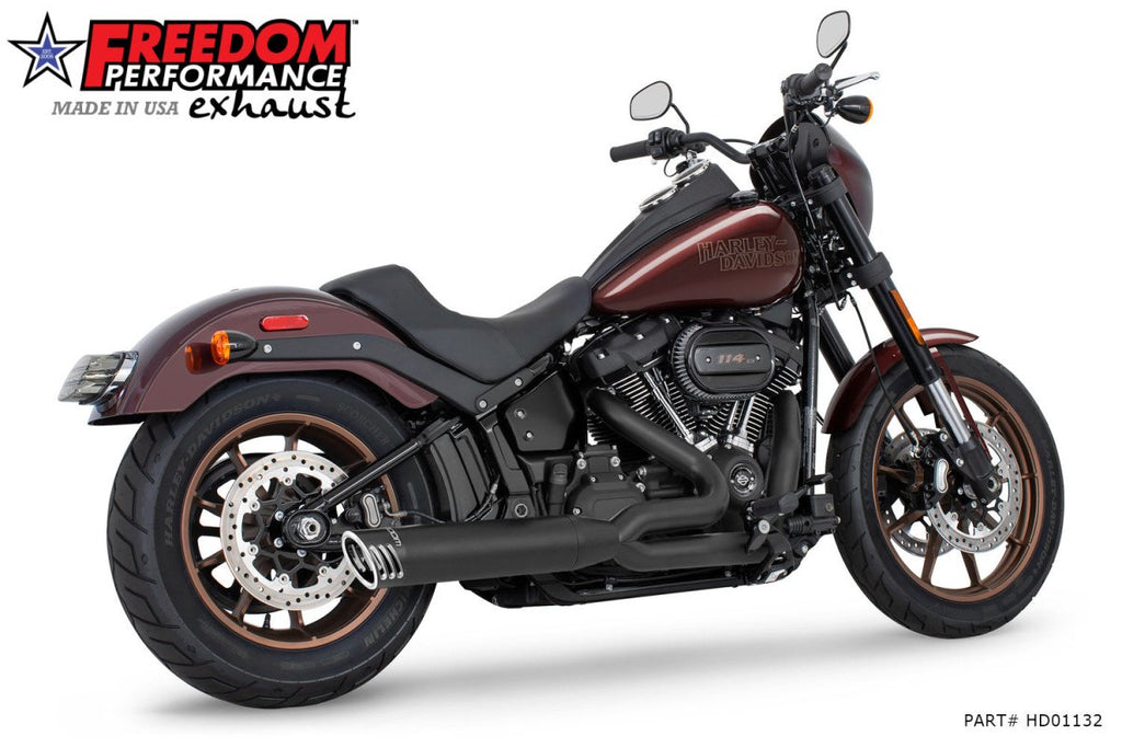 HARLEY SOFTAIL "SLIM - TIRE" 4" UNION 2 - INTO - 1 RIGHT - SIDE ONLY 2018 - PRESENT (SPECIAL ORDER) - Cuztom Kraft