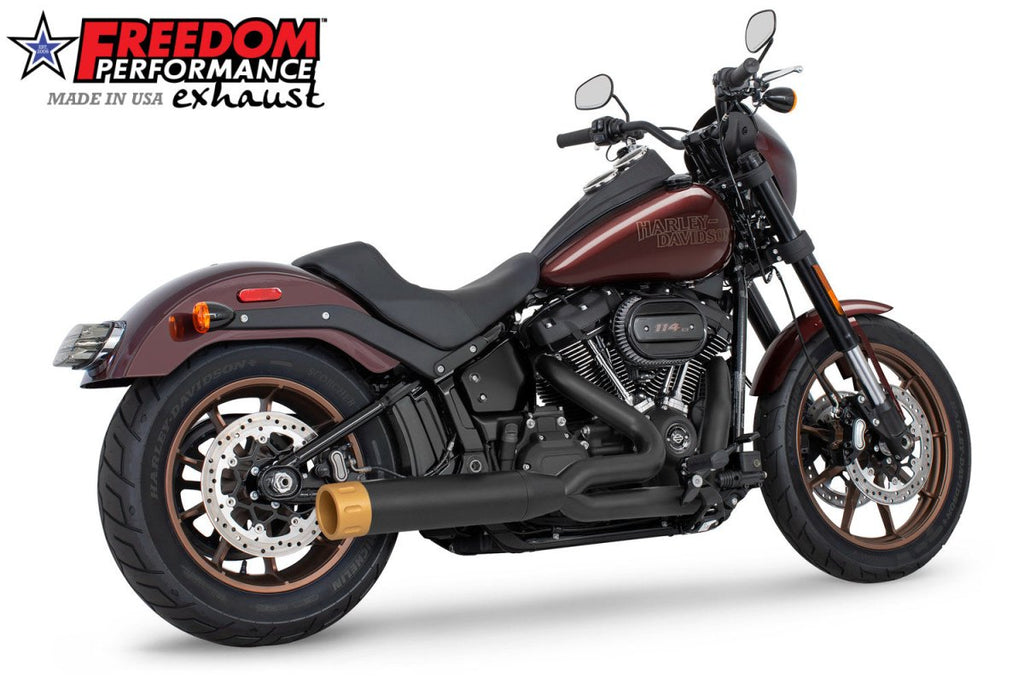 HARLEY SOFTAIL "SLIM - TIRE" 4" UNION 2 - INTO - 1 RIGHT - SIDE ONLY 2018 - PRESENT (SPECIAL ORDER) - Cuztom Kraft