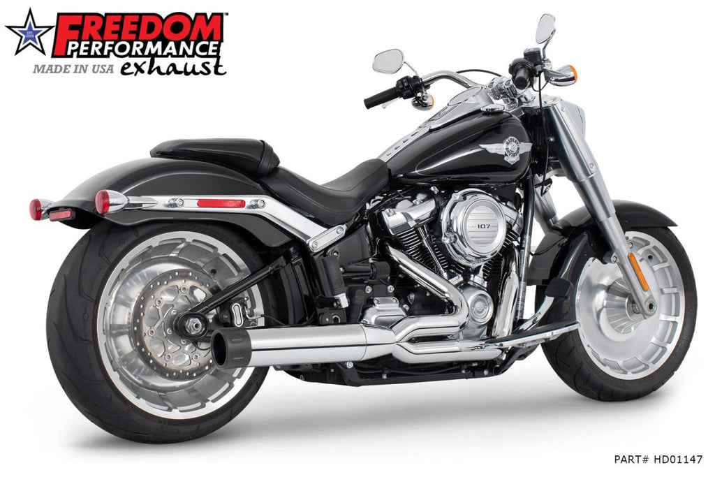 HARLEY SOFTAIL "WIDE - TIRE" 4" UNION 2 - INTO - 1 RIGHT - SIDE ONLY 2018 - PRESENT (SPECIAL ORDER) - Cuztom Kraft