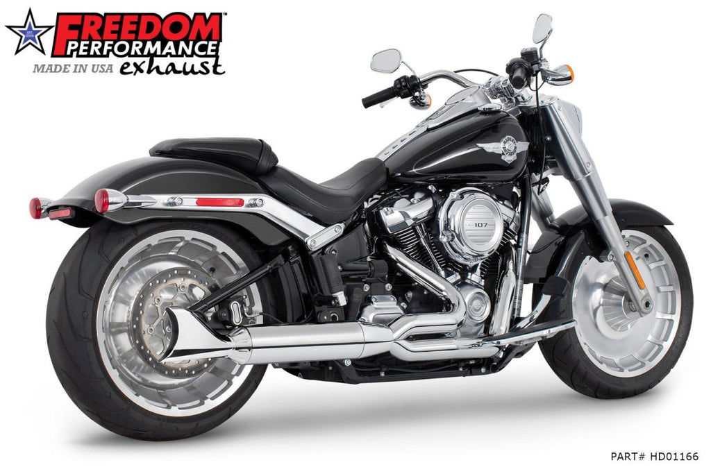 HARLEY SOFTAIL "WIDE - TIRE" 4" UNION 2 - INTO - 1 RIGHT - SIDE ONLY 2018 - PRESENT (SPECIAL ORDER) - Cuztom Kraft