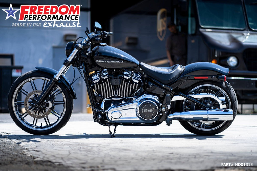 HARLEY SOFTAIL/M8 FAT BOY BREAKOUT ONLY 4.5” TWO - STEP TUCK & UNDER FULL SYSTEM 2018 - PRESENT - Cuztom Kraft