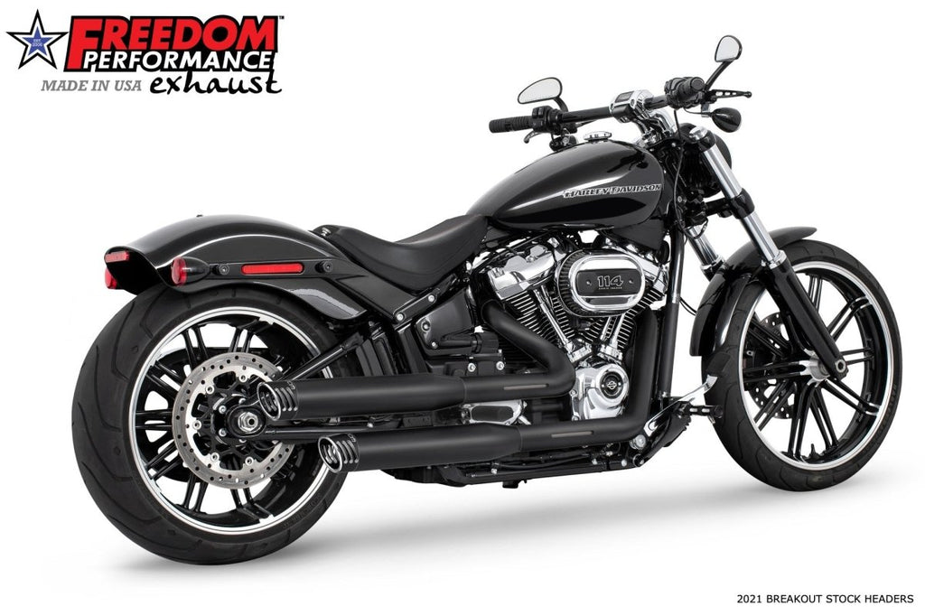 HARLEY SOFTAIL/M8 WIDE TIRE STANDARD, LOW RIDER, SLIM, FAT BOY, BREAKOUT & STREET BOB 3.25" SLIP - ONS (SPECIAL ORDER) - Cuztom Kraft