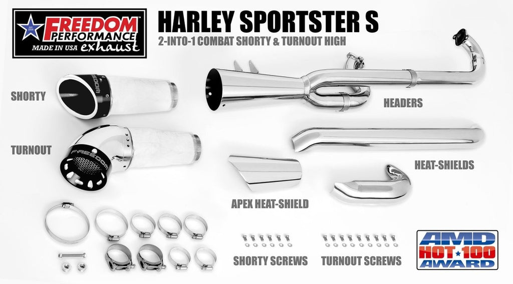 HARLEY SPORTSTER S 2 - INTO - 1 COMBAT SHORTY HIGH '21 to Present Bundle (SPECIAL ORDER) - Cuztom Kraft