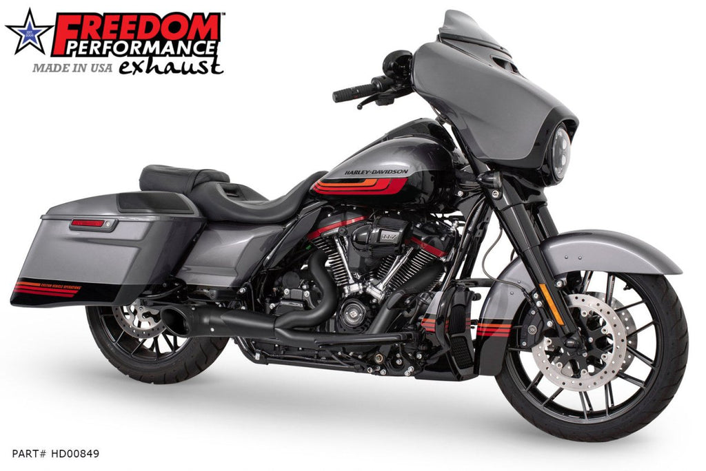 HARLEY TOURING 2 - INTO - 1 TURNOUT/SIDEDUMP FULL SYSTEM BUNDLE (SPECIAL ORDER) - Cuztom Kraft