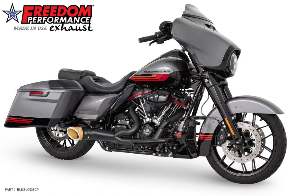 HARLEY TOURING 2 - INTO - 1 TURNOUT/SIDEDUMP FULL SYSTEM BUNDLE (SPECIAL ORDER) - Cuztom Kraft