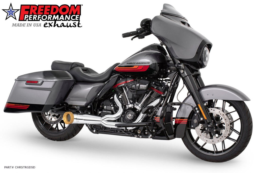 HARLEY TOURING 2 - INTO - 1 TURNOUT/SIDEDUMP FULL SYSTEM BUNDLE (SPECIAL ORDER) - Cuztom Kraft
