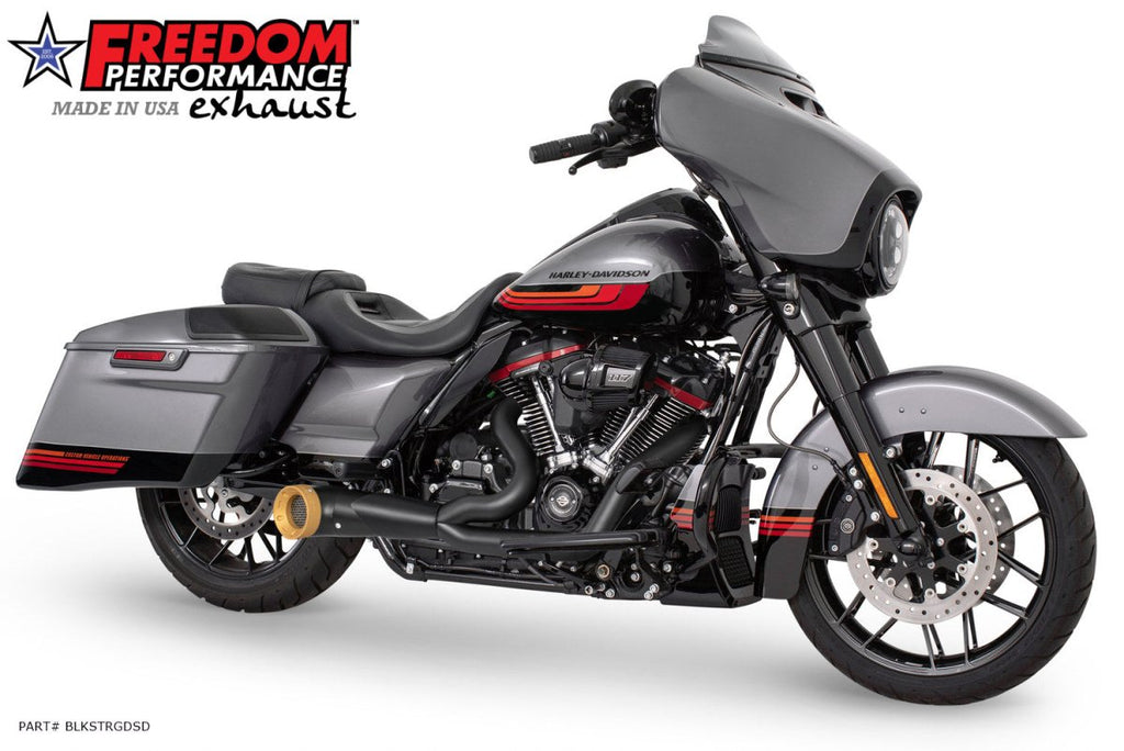 HARLEY TOURING 2 - INTO - 1 TURNOUT/SIDEDUMP FULL SYSTEM BUNDLE (SPECIAL ORDER) - Cuztom Kraft