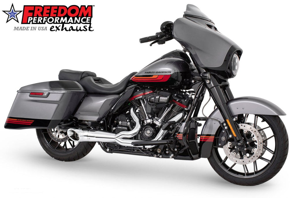 HARLEY TOURING 2 - INTO - 1 TURNOUT/SIDEDUMP FULL SYSTEM BUNDLE (SPECIAL ORDER) - Cuztom Kraft