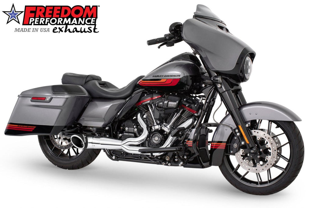 HARLEY TOURING 2 - INTO - 1 TURNOUT/SIDEDUMP FULL SYSTEM BUNDLE (SPECIAL ORDER) - Cuztom Kraft