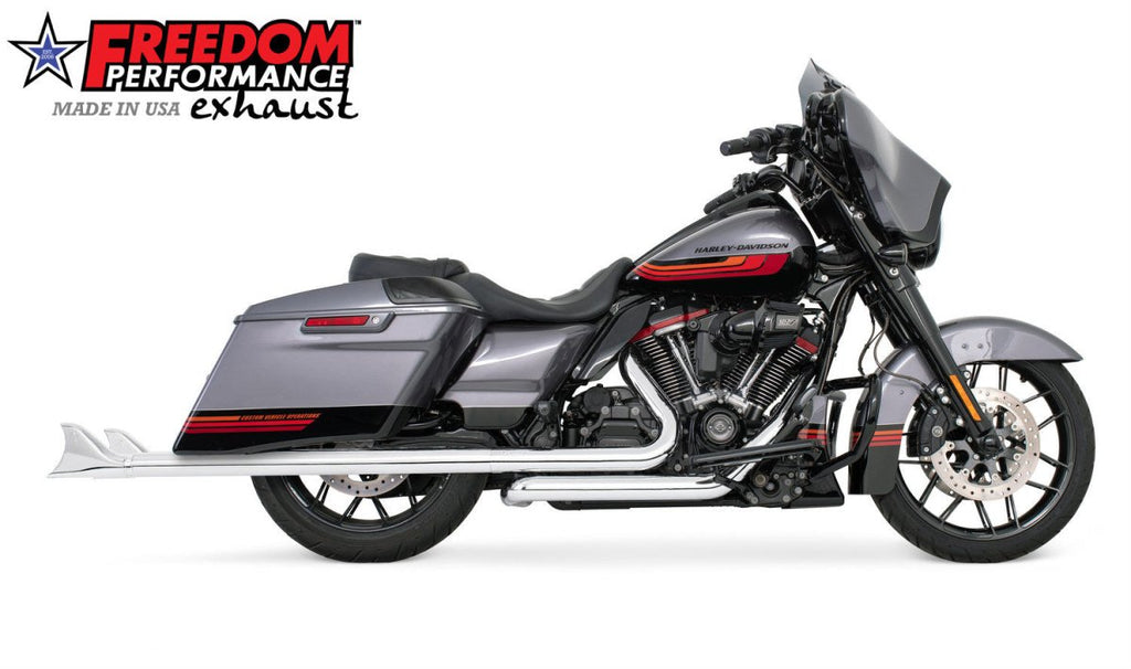 HARLEY TOURING 2.5" SHARKTAIL M8 TRUE - DUAL FULL SYSTEM 2017 - PRESENT - Cuztom Kraft
