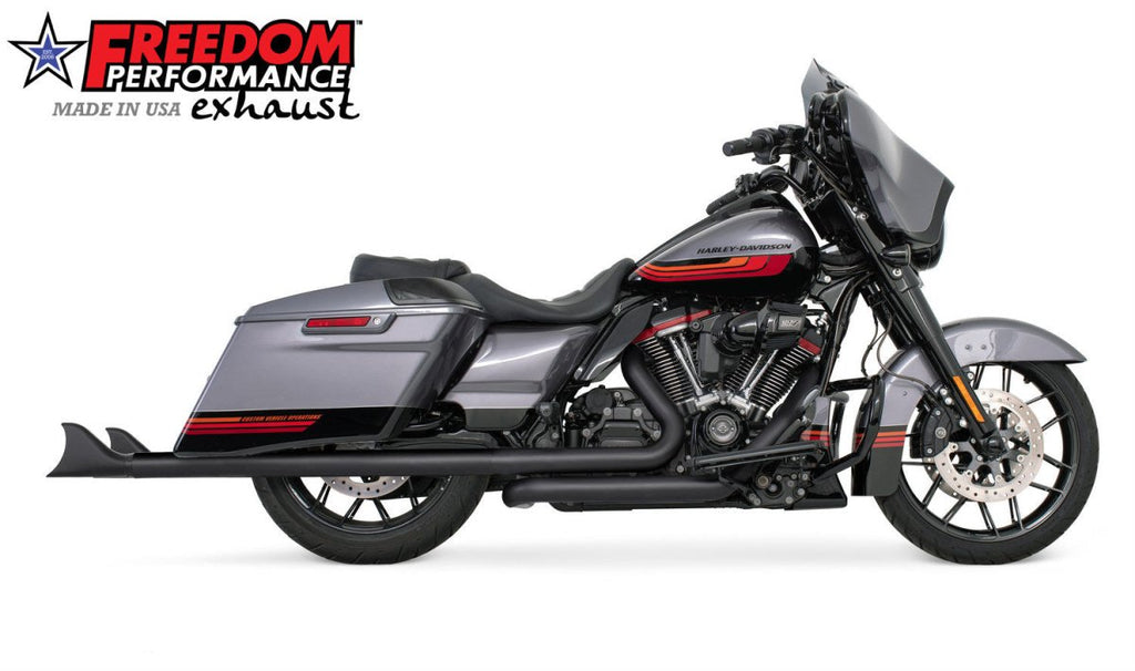 HARLEY TOURING 2.5" SHARKTAIL M8 TRUE - DUAL FULL SYSTEM 2017 - PRESENT - Cuztom Kraft