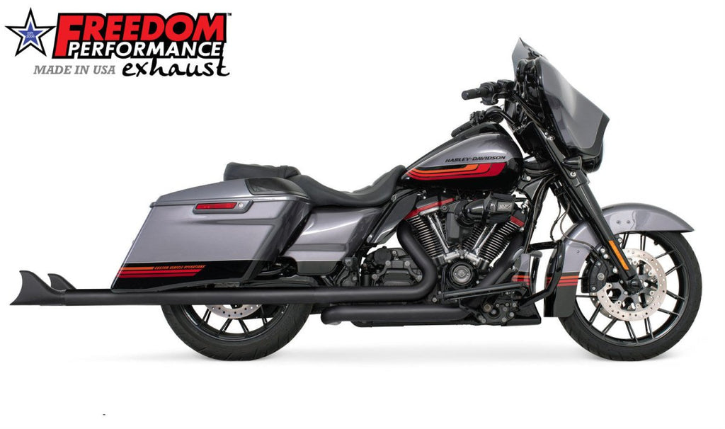 HARLEY TOURING 2.5" SHARKTAIL M8 TRUE - DUAL FULL SYSTEM 2017 - PRESENT - Cuztom Kraft