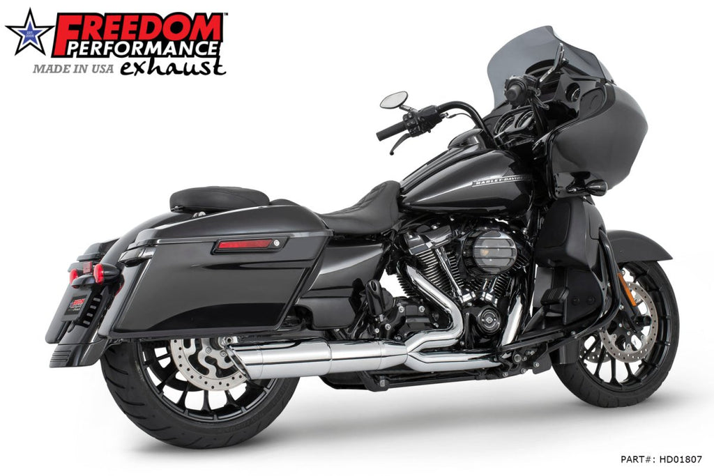 HARLEY TOURING 4.5" 2 STEPPED MEDIUM UNION 2 - INTO - 1 RIGHT - SIDE ONLY 2017 - PRESENT - Cuztom Kraft