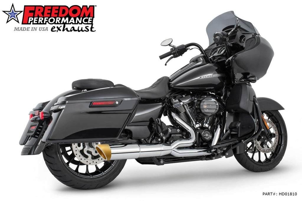 HARLEY TOURING 4.5" 2 STEPPED MEDIUM UNION 2 - INTO - 1 RIGHT - SIDE ONLY 2017 - PRESENT - Cuztom Kraft