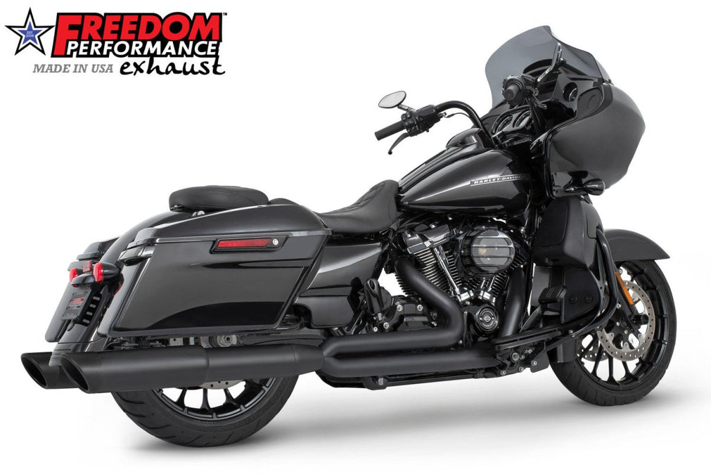 HARLEY TOURING 4.5" 2 STEPPED UNION 2 - INTO - 1 SYSTEM with LEFT SIDE GHOST PIPE 2017 - PRESENT (SPECIAL ORDER) - Cuztom Kraft